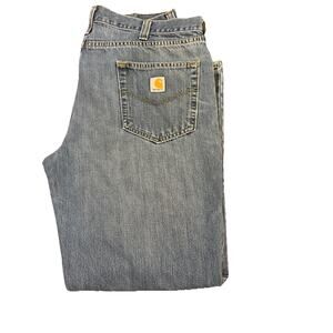 Men’s Carhartt Jeans B19 Denim Cut Jeans Sz 38x32 Work Casual Comfortable Great